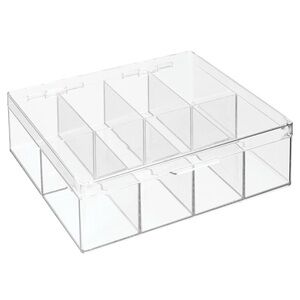 mDesign Kitchen Organizer - Practical Box with Lid for Kitchen and Pantry